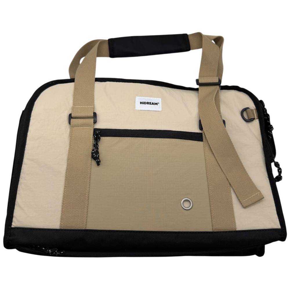 HIDREAM Pet Carrier Bag Tan Black Small Dog Cat‎ Travel Tote Mesh Breathable